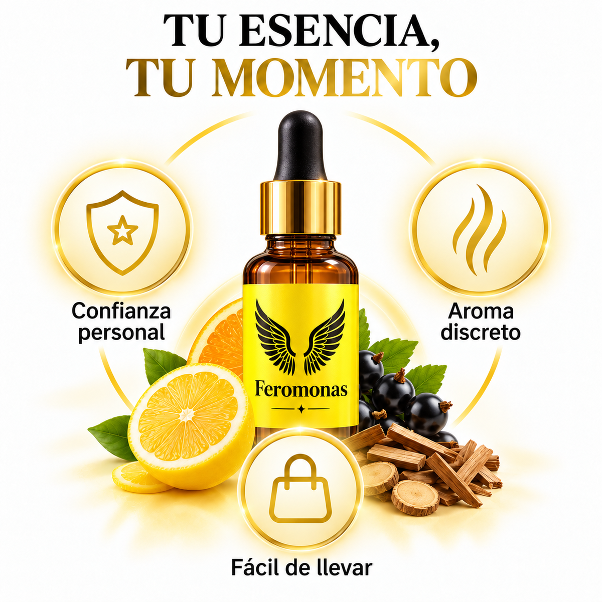 Esencia Attraction con Feromonas 15 ml | Confianza y Magnetismo Personal