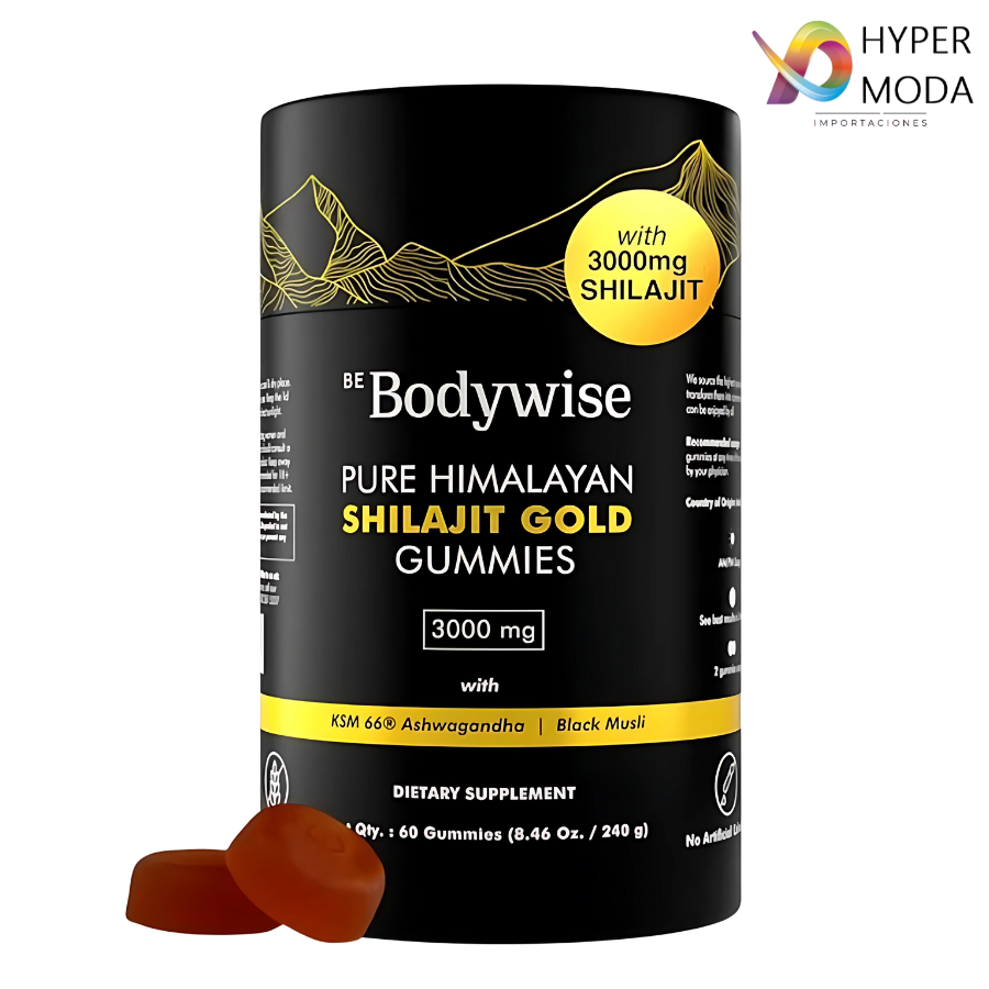 Bodywise Shilajit Gold™ | Suplemento Shilajit Gomas 60 Pcs