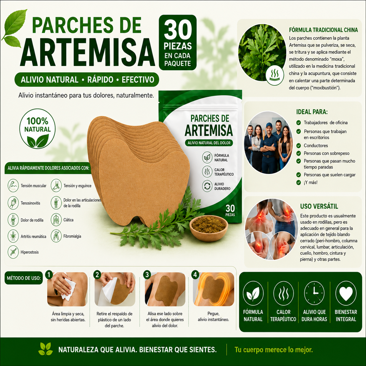 AlivioNatural™ | Parches de Rodilla