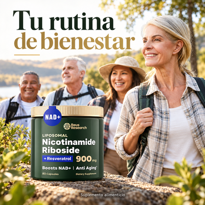 Reus Research NR + Resveratrol | 80 cápsulas
