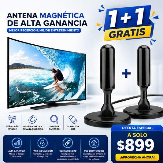 Magnetic line™ | Antena Digital Hd Para Tv Plus
