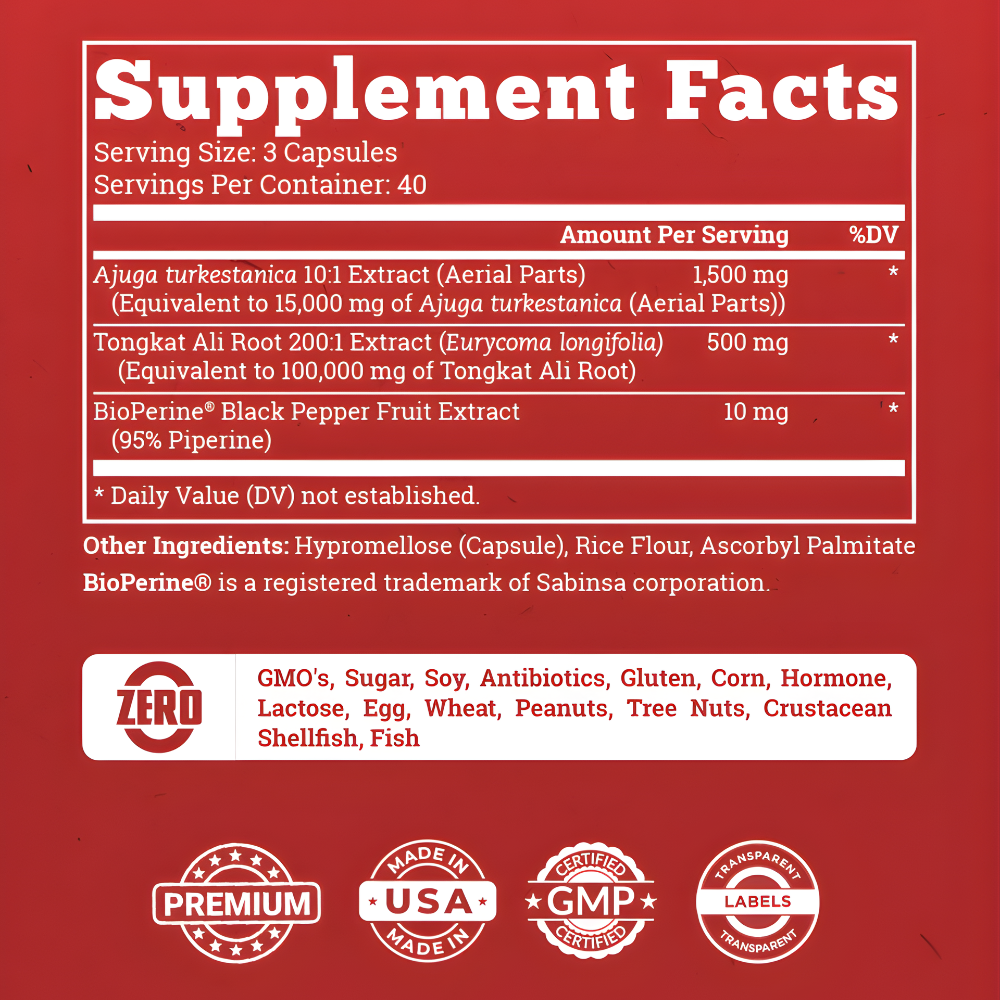 Old School™ | Suplemento Turkesterone 120 Capsulas