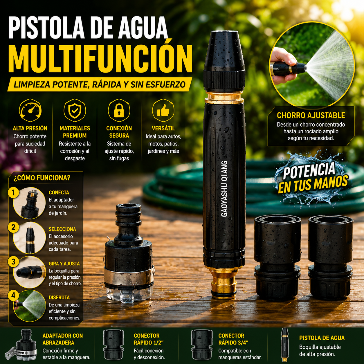 Power Clean Pro™ | Pistola Alta Presion De Agua