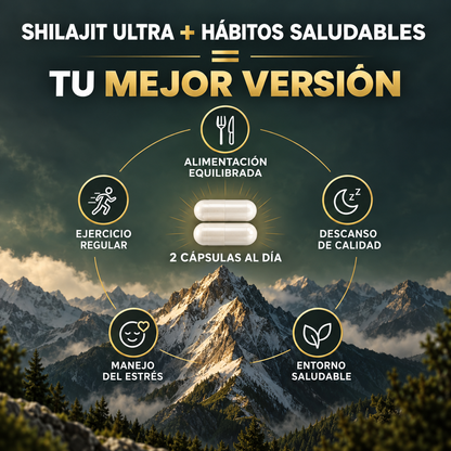 Shilajit Ultra Flynew – Energía y Vitalidad | 60 Cápsulas