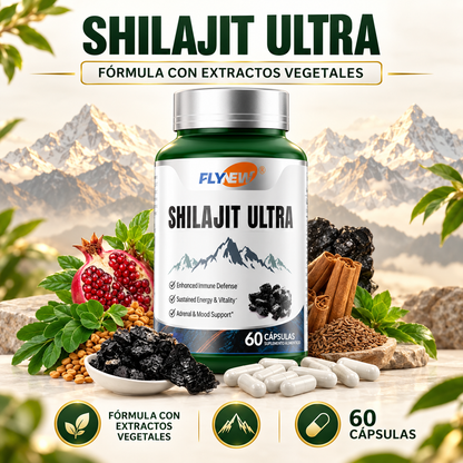 Shilajit Ultra Flynew – Energía y Vitalidad | 60 Cápsulas