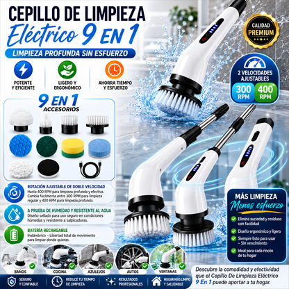 Leody Clean™  | Cepillo Limpiador Electrico 9 En 1