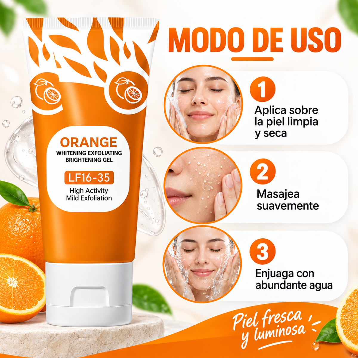 Gel Exfoliante Orange Enzymes-