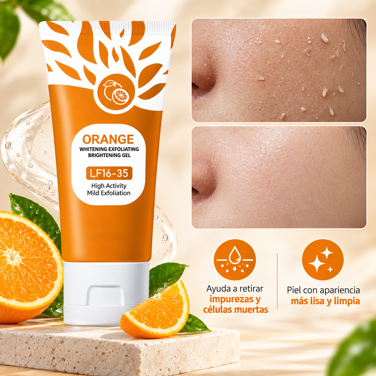 Gel Exfoliante Orange Enzymes-