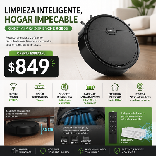 Ultra Clean™  | Robot Aspirador 3 En 1