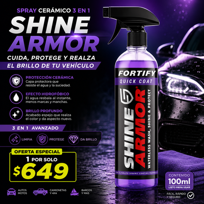 SHINE ARMOR | Spray De Revestimiento Ceramico Carro
