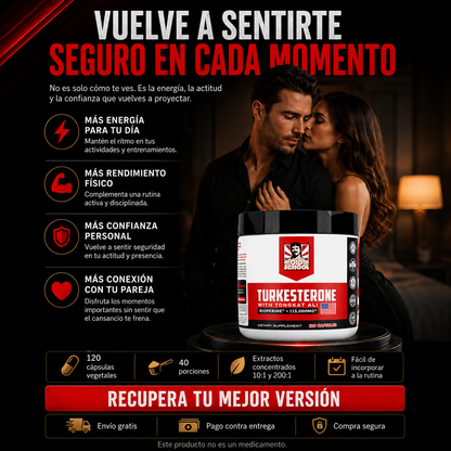 Old School™ | Suplemento Turkesterone 120 Capsulas