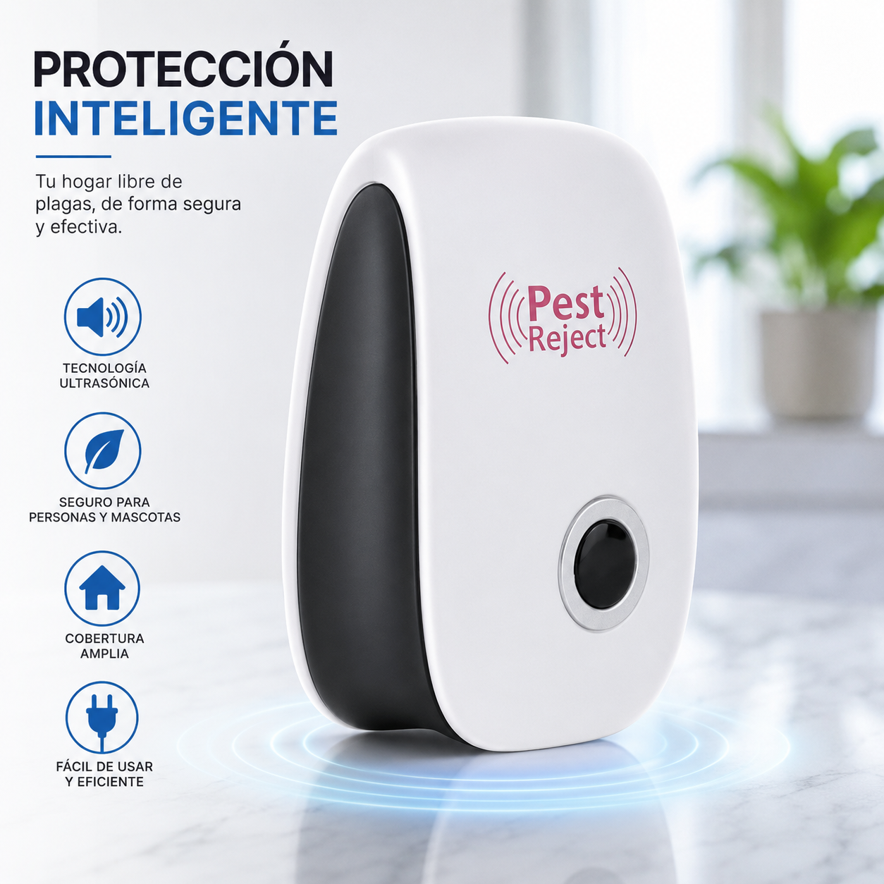 Repelente Ultrasonico De Plagas Potente