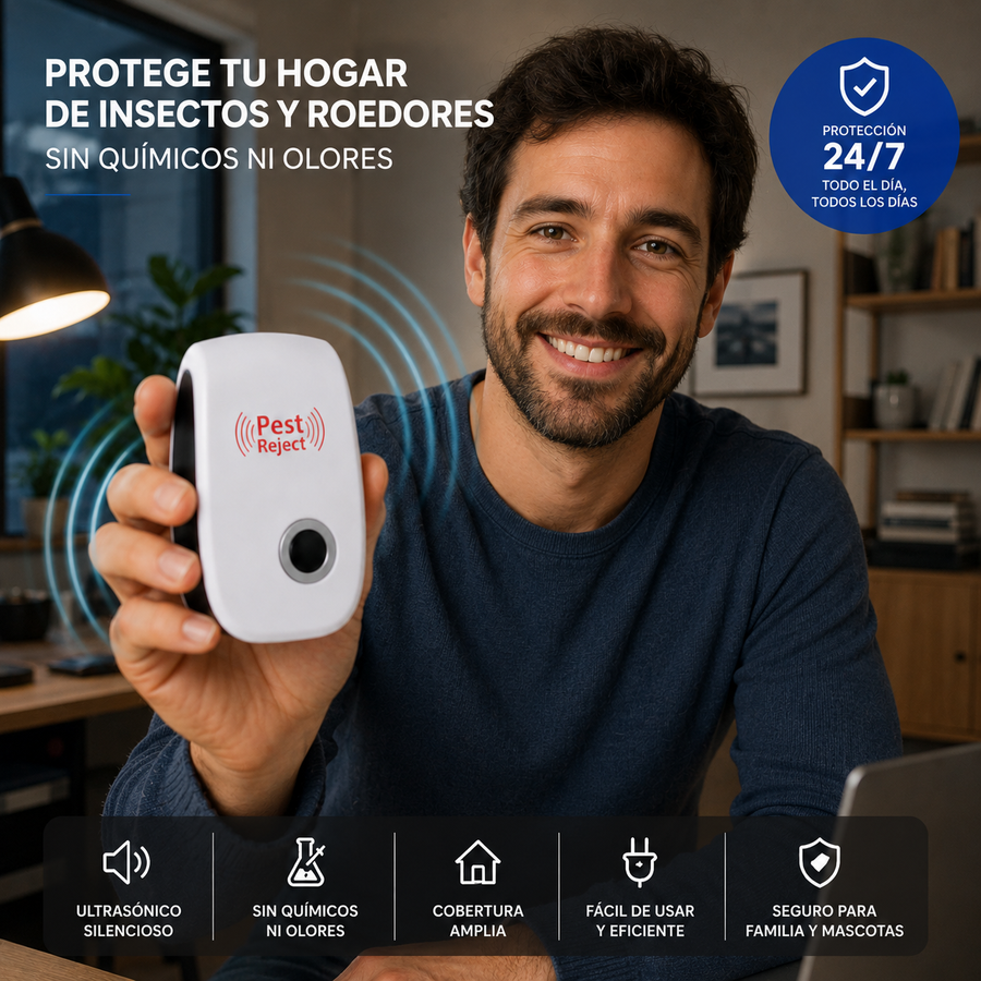 Ultrasonic pest repeller for home use