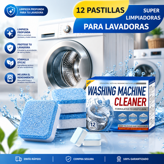 Kit Pastillas Limpieza Lavadora 12 Pcs