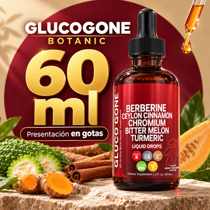 GlucoGone Botanic™ | Berberina + Canela de Ceilán